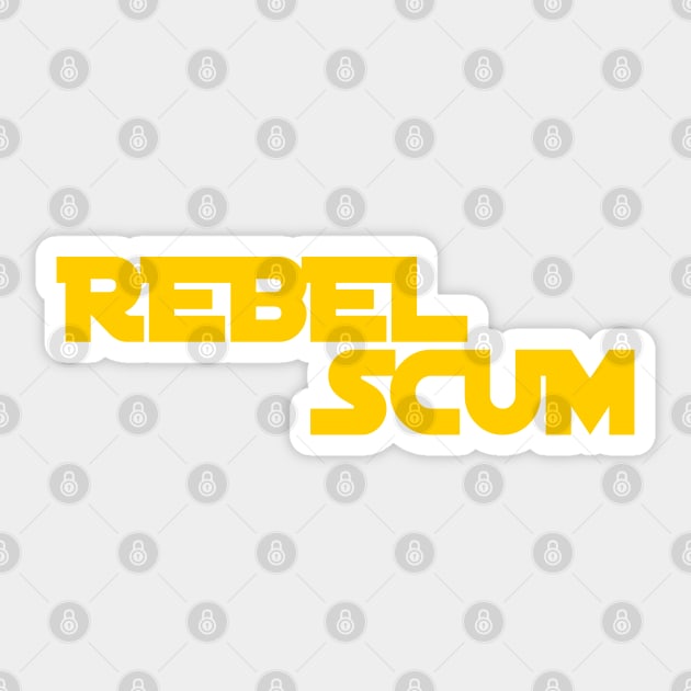 Rebel Scum Sticker by OrangeCup